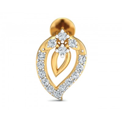 Heva Daily wear diamond earrings in 14k hallmarked gold